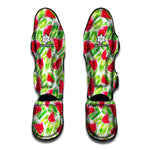 White Summer Watermelon Pattern Print Muay Thai Shin Guard