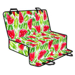 White Summer Watermelon Pattern Print Pet Car Back Seat Cover