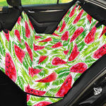 White Summer Watermelon Pattern Print Pet Car Back Seat Cover