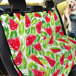 White Summer Watermelon Pattern Print Pet Car Back Seat Cover