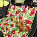 White Summer Watermelon Pattern Print Pet Car Back Seat Cover