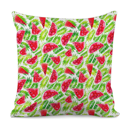 White Summer Watermelon Pattern Print Pillow Cover