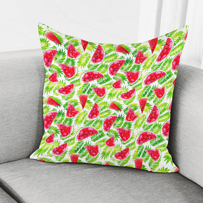 White Summer Watermelon Pattern Print Pillow Cover