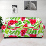 White Summer Watermelon Pattern Print Sofa Cover