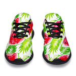 White Summer Watermelon Pattern Print Sport Shoes GearFrost