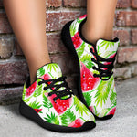 White Summer Watermelon Pattern Print Sport Shoes GearFrost