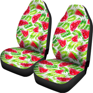 White Summer Watermelon Pattern Print Universal Fit Car Seat Covers