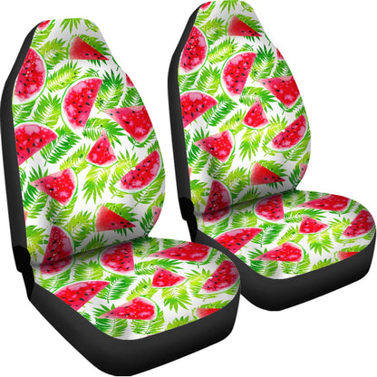 White Summer Watermelon Pattern Print Universal Fit Car Seat Covers