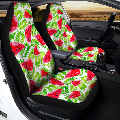 White Summer Watermelon Pattern Print Universal Fit Car Seat Covers