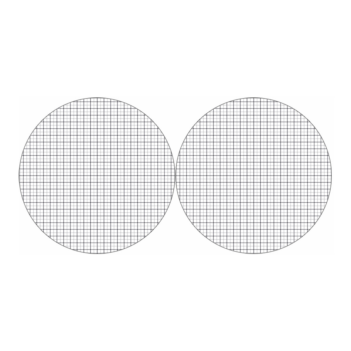 White Tattersall Pattern Print Car Coasters