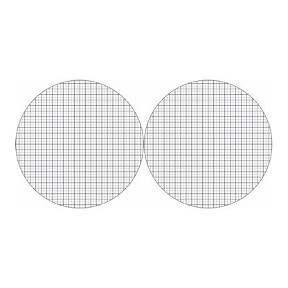 White Tattersall Pattern Print Car Coasters