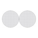 White Tattersall Pattern Print Car Coasters