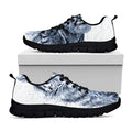 White Tiger Painting Print Black Running Shoes
