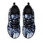 White Tiger Painting Print Black Sneakers