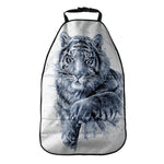 White Tiger Painting Print Car Seat Organizers