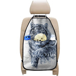 White Tiger Painting Print Car Seat Organizers