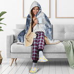 White Tiger Painting Print Hooded Blanket