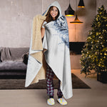 White Tiger Painting Print Hooded Blanket