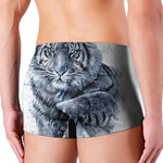 White Tiger Painting Print Men's Boxer Briefs