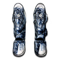 White Tiger Painting Print Muay Thai Shin Guards
