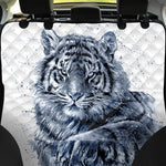 White Tiger Painting Print Pet Car Back Seat Cover