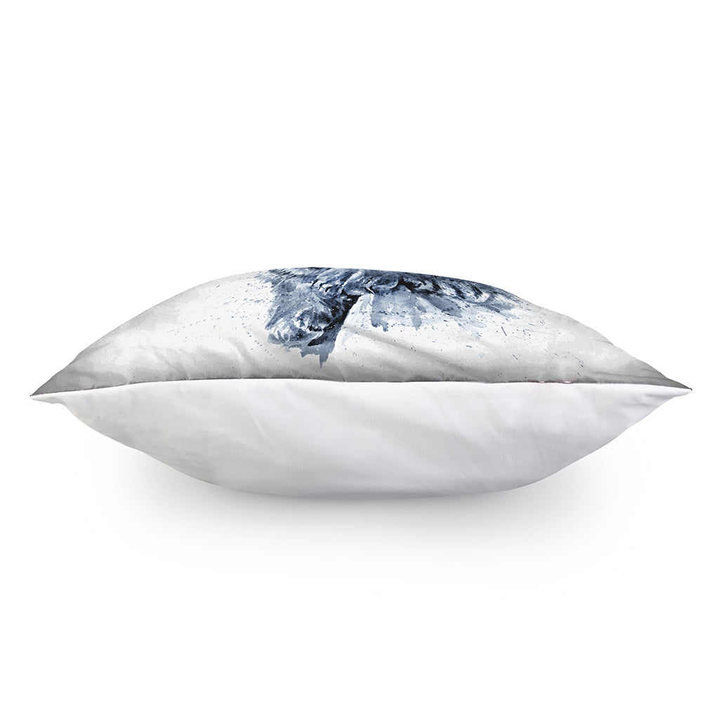 White Tiger Painting Print Pillow Cover