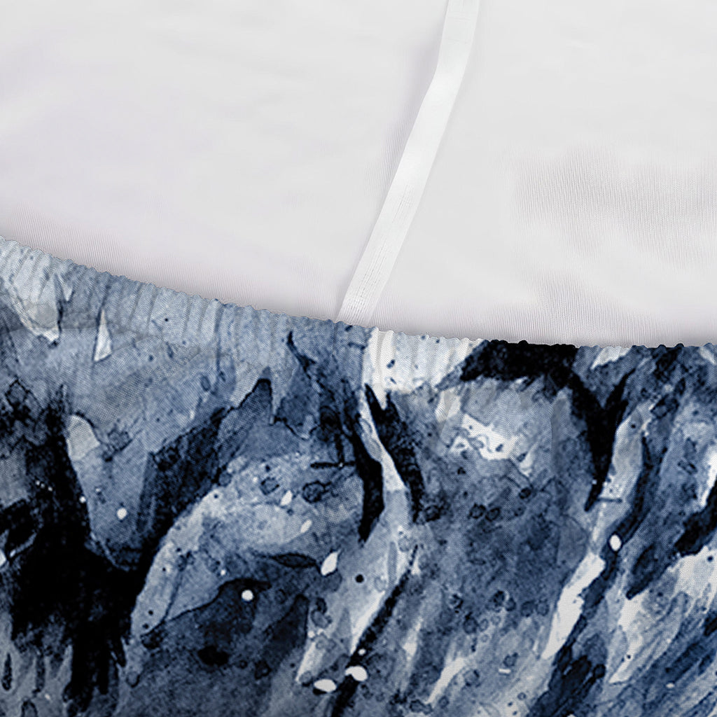 White Tiger Painting Print Sofa Cover