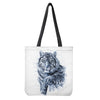 White Tiger Painting Print Tote Bag