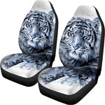 White Tiger Painting Print Universal Fit Car Seat Covers