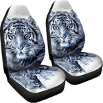 White Tiger Painting Print Universal Fit Car Seat Covers