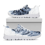 White Tiger Painting Print White Sneakers