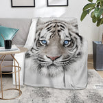 White Tiger Portrait Print Blanket