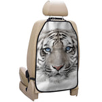 White Tiger Portrait Print Car Seat Organizers