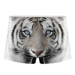 White Tiger Portrait Print Men's Boxer Briefs