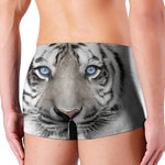 White Tiger Portrait Print Men's Boxer Briefs