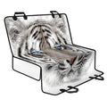 White Tiger Portrait Print Pet Car Back Seat Cover