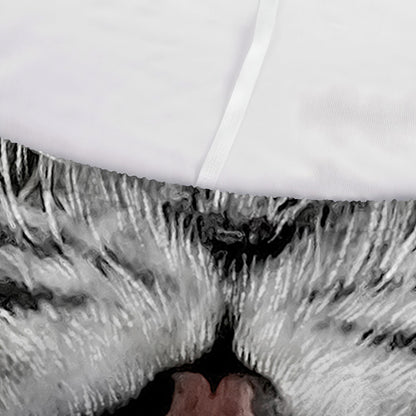 White Tiger Portrait Print Sofa Cover