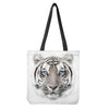 White Tiger Portrait Print Tote Bag