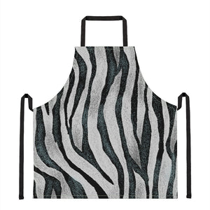 White Tiger Stripe Pattern Print Apron