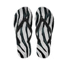 White Tiger Stripe Pattern Print Flip Flops