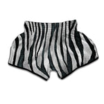 White Tiger Stripe Pattern Print Muay Thai Boxing Shorts