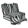 White Tiger Stripe Pattern Print Pet Car Back Seat Cover