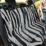 White Tiger Stripe Pattern Print Pet Car Back Seat Cover