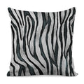 White Tiger Stripe Pattern Print Pillow Cover