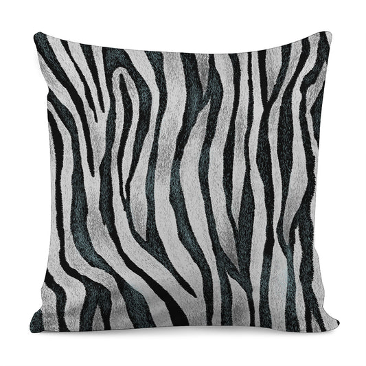 White Tiger Stripe Pattern Print Pillow Cover