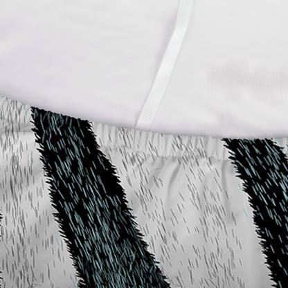 White Tiger Stripe Pattern Print Sofa Cover