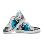 White Tiger With Sunglasses Print White Sneakers