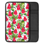 White Tropical Watermelon Pattern Print Car Center Console Cover