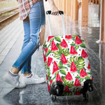 White Tropical Watermelon Pattern Print Luggage Cover GearFrost