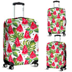 White Tropical Watermelon Pattern Print Luggage Cover GearFrost